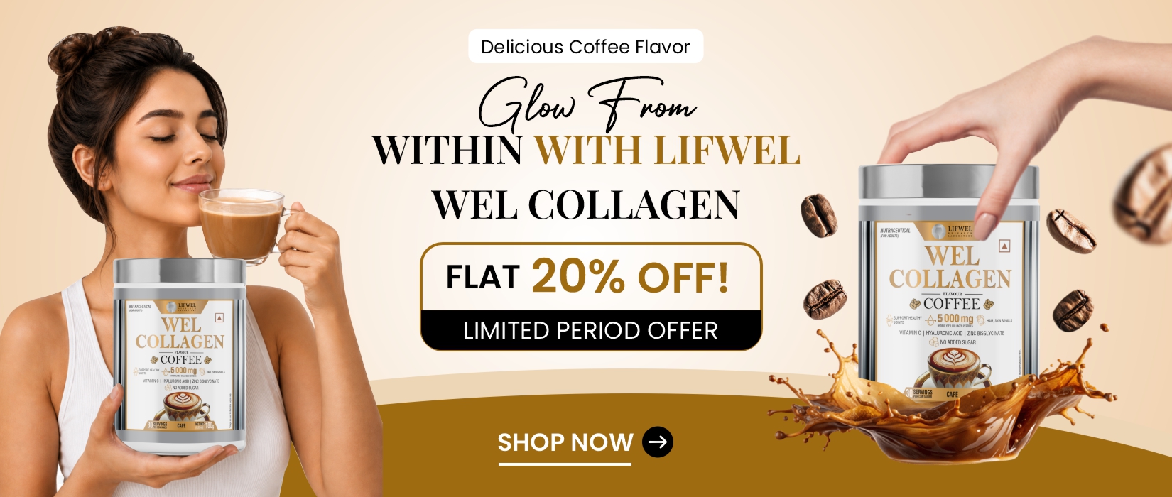 Wel Collagen Coffee Flavor